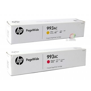 HP PageWide Managed mfp p77740 รหัส หมึกแท้ 993AC M แดง , 993AC Y เหลือง